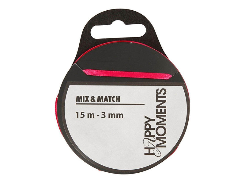Creativ Company - Satin ribbon Pink 15m