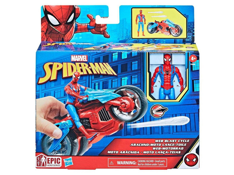 Spider-Man Web Blast Cycle incl 10 CM Fig
