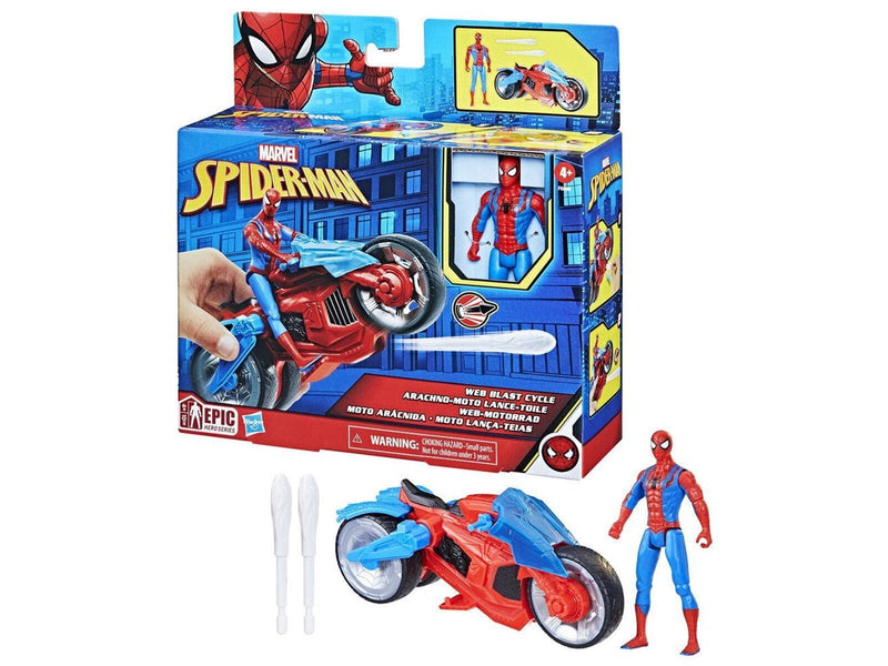Spider-Man Web Blast Cycle incl 10 CM Fig