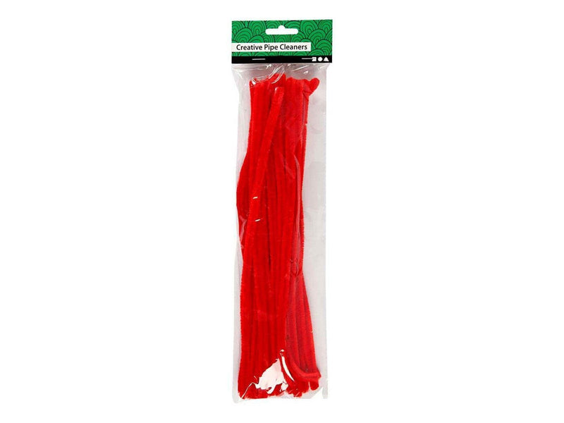 Creativ Company - Chenille wire Red 30cm 25 pcs.