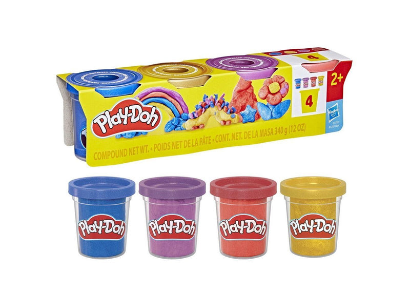 Play-Doh Shimmery Metallics 4 Pack 340G