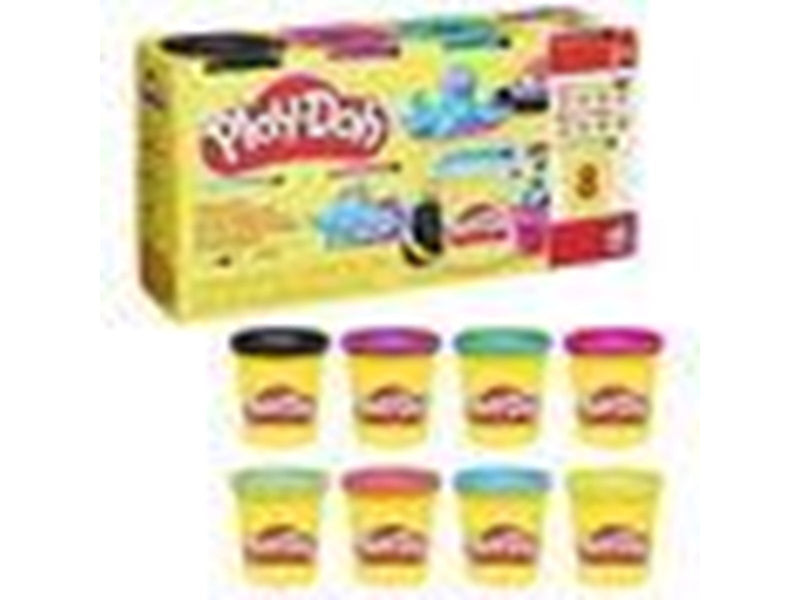 Play-Doh Vibrant 8 Pack Solid 680G