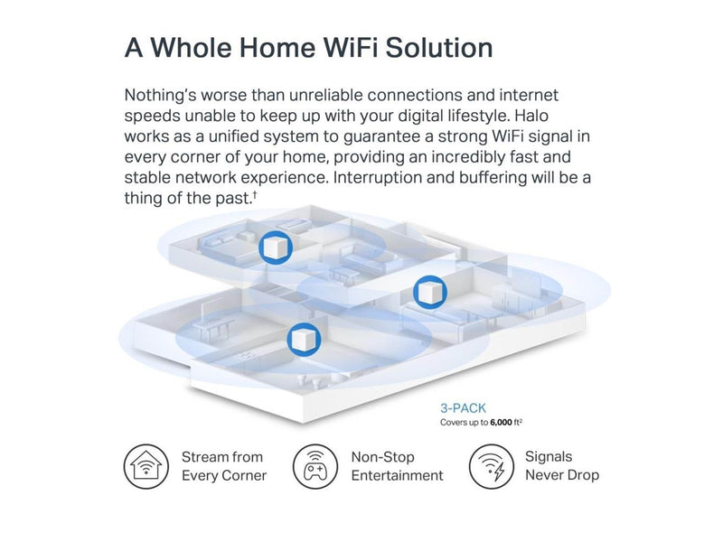 MERCUSYS Halo H60X (3-Pack) - Mesh router Wi-Fi 6