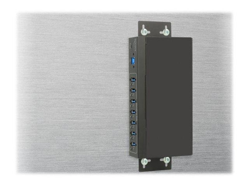 DeLOCK External Industry Hub 7 x USB 3.0 Type-A with 15 kV ESD protection USB-Hubs - USB 3.2 - 7 - Schwarz