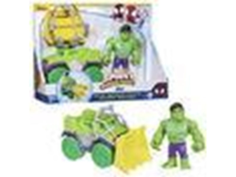 Spidey and His Amazing Friends Vehicle & 10 cm Hulk