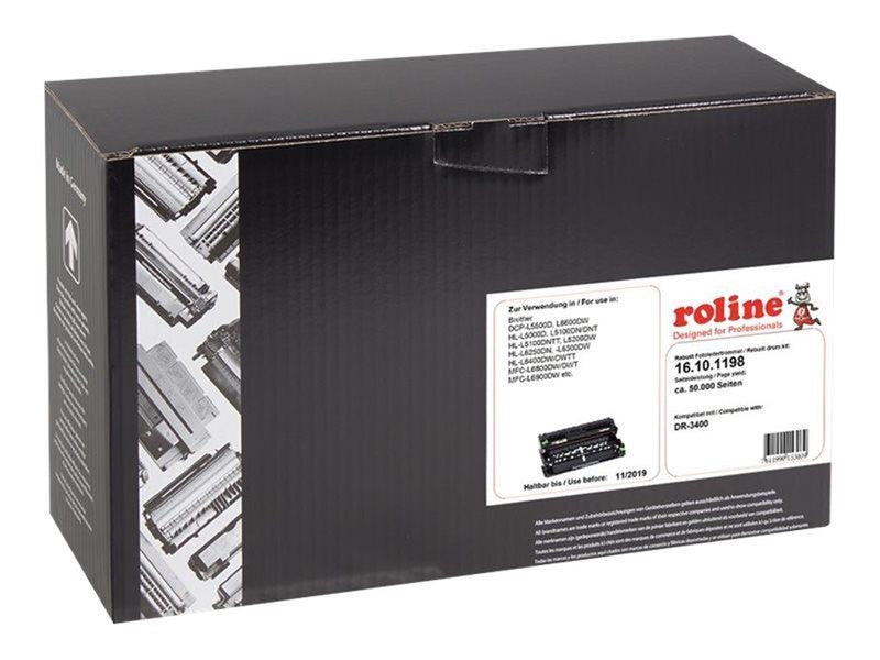 Roline - black - compatible - drum kit (alternative for: Brother DR3400) - Trommelkit Schwarz