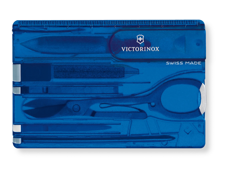 Victorinox SWISSCARD blue transparent