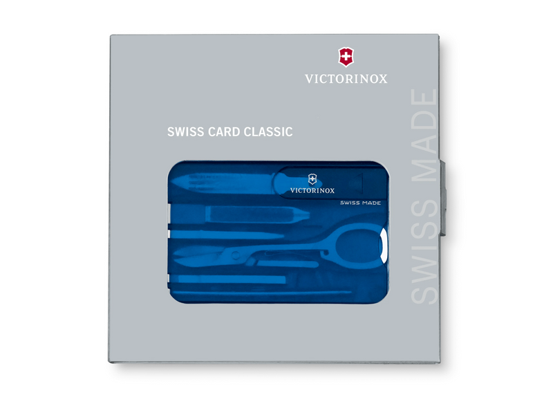 Victorinox SWISSCARD blue transparent