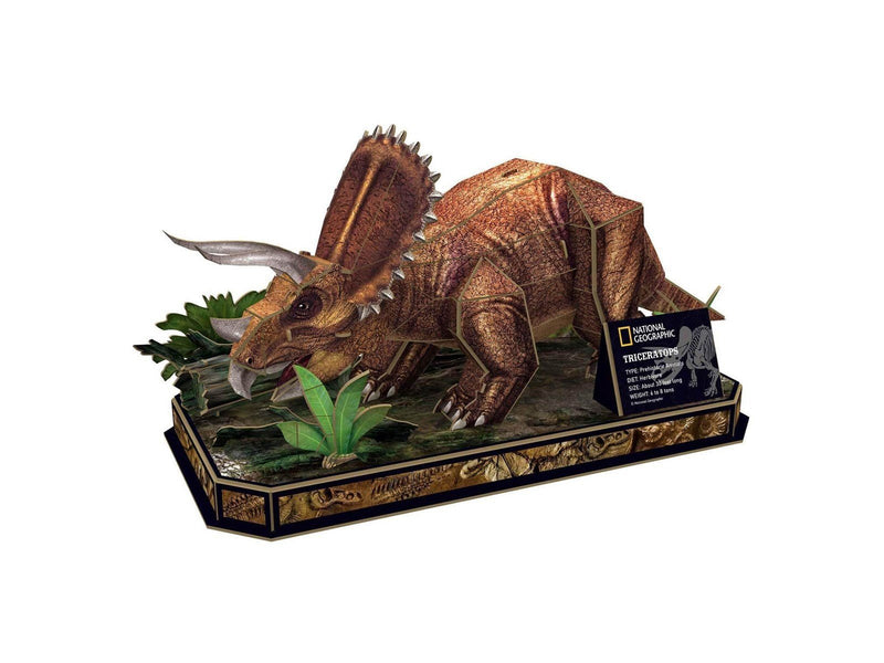 Cubic Fun 3D Puzzle National Geographic Triceratop 3D Puzzle