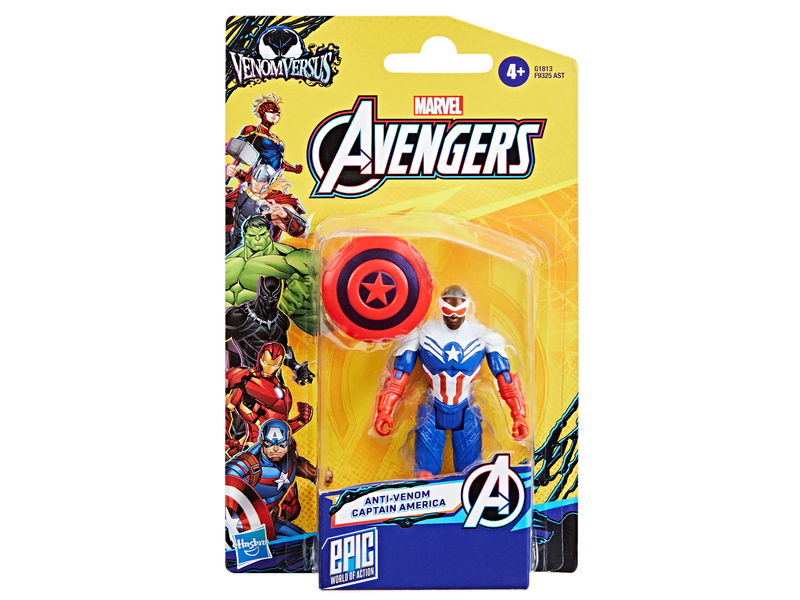 Marvel Avengers VenomVersus Epic World of Action Anti-Venom Captain America Figure 10 cm