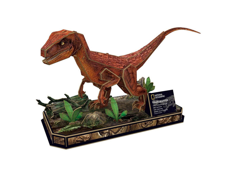 Cubic Fun 3D Puzzle National Geographic Velociraptor 3D Puzzle