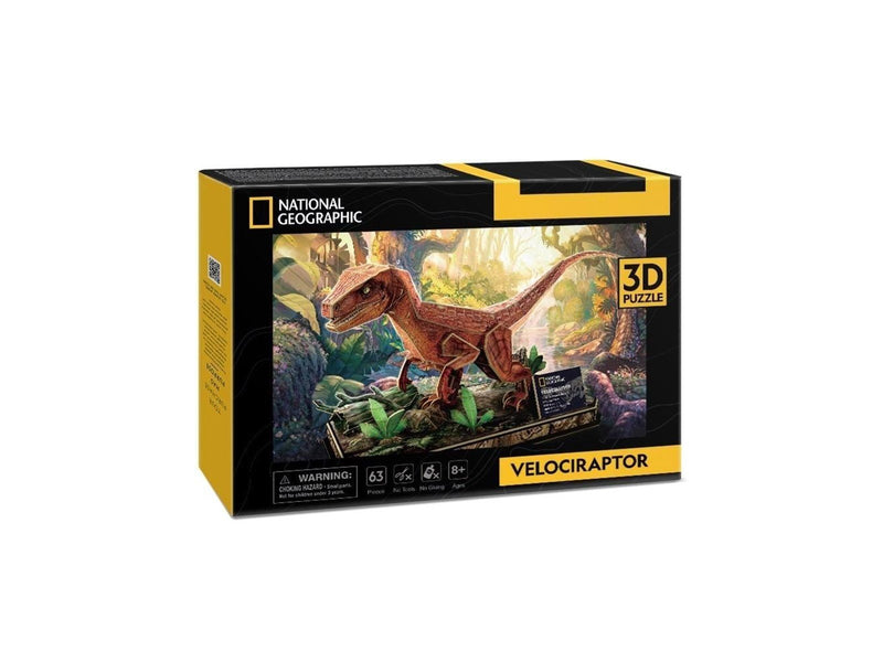 Cubic Fun 3D Puzzle National Geographic Velociraptor 3D Puzzle