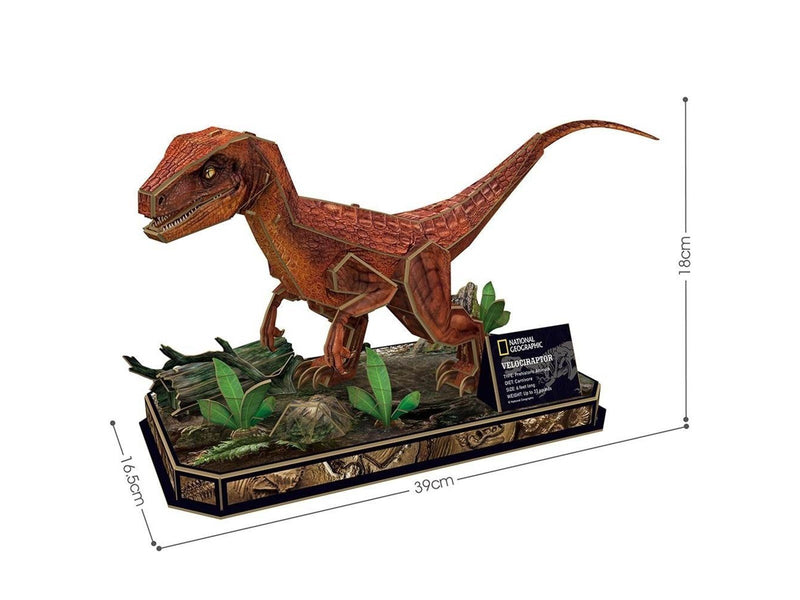 Cubic Fun 3D Puzzle National Geographic Velociraptor 3D Puzzle