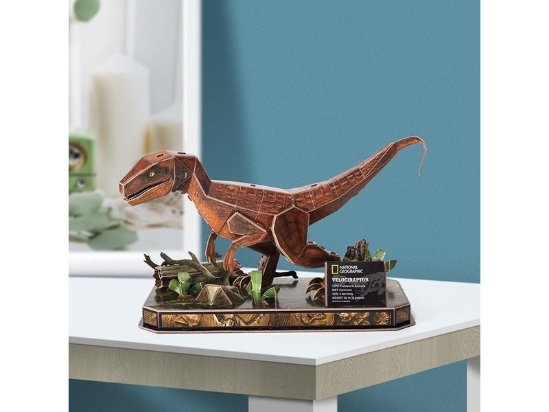 Cubic Fun 3D Puzzle National Geographic Velociraptor 3D Puzzle