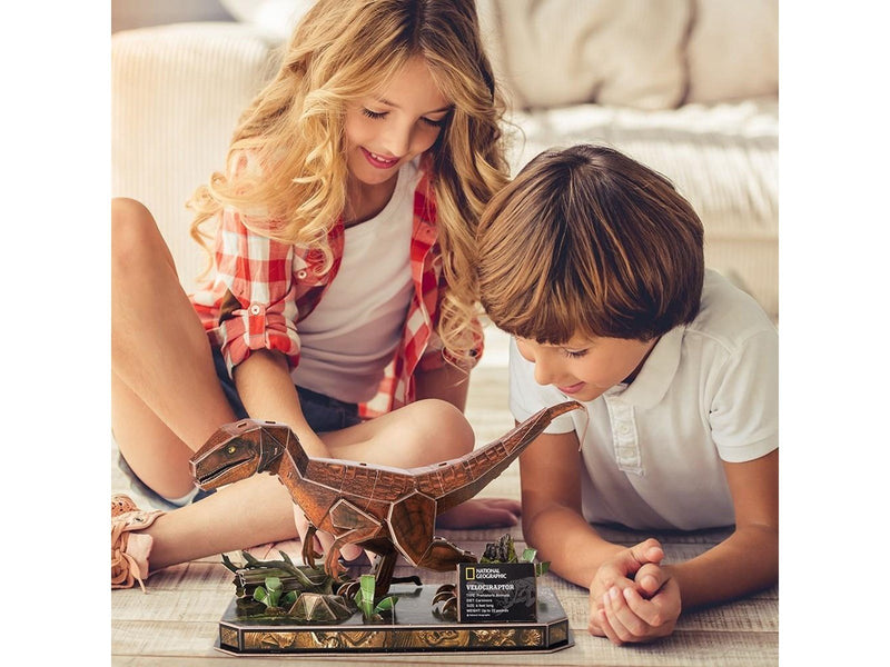 Cubic Fun 3D Puzzle National Geographic Velociraptor 3D Puzzle