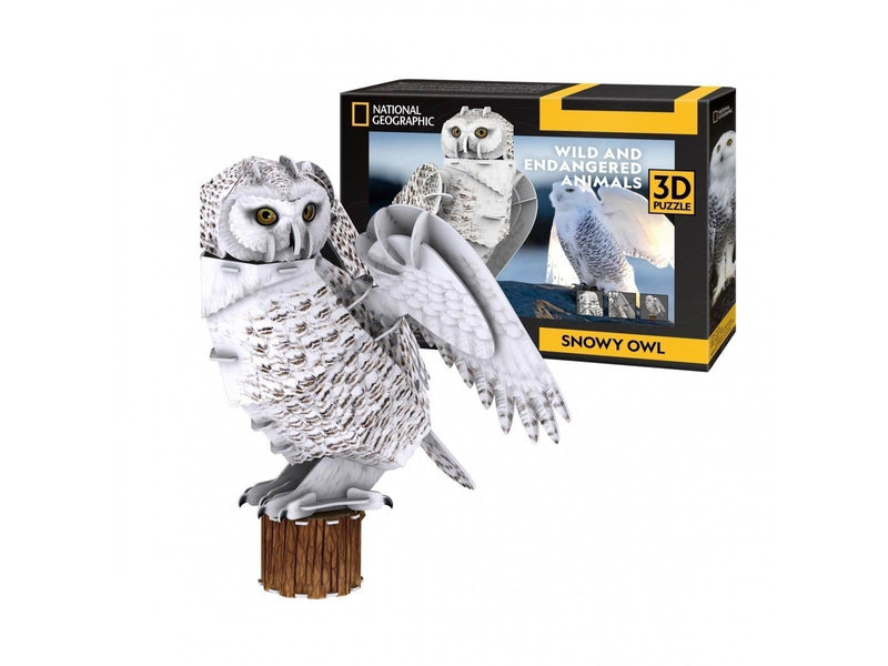 Cubic Fun 3D Puzzle National Geographic Snow Owl 3D Puzzle