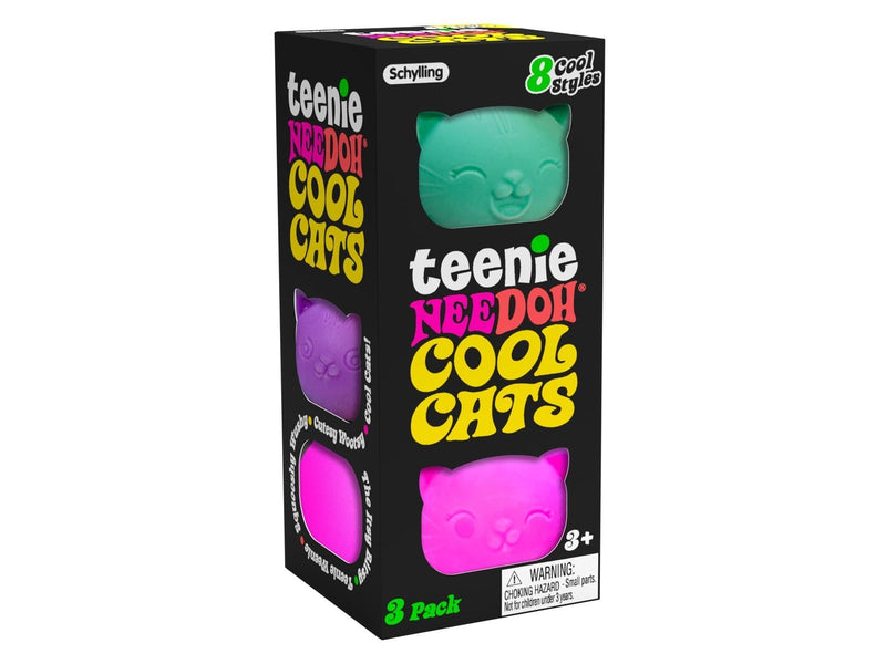 NeeDoh Teenie Cool Cats 3-Pack assorted