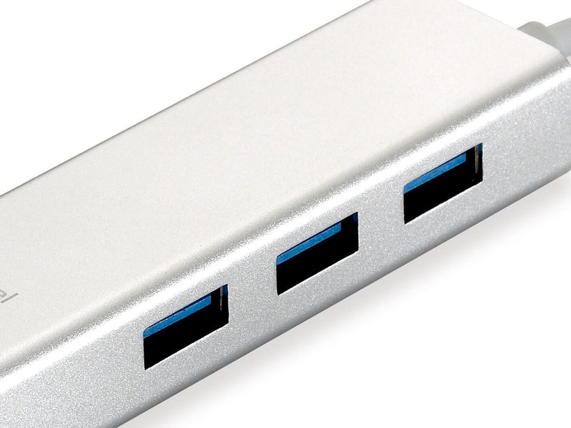 LevelOne USB-0503 Netzwerkadapter USB zu Gigabit Ethernet, 3x USB 3.0-HUB