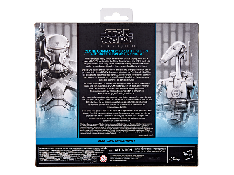 Star Wars The Black Series Clone Commando & B1 Battle Droid Action Figure 2-Pack 15 cm