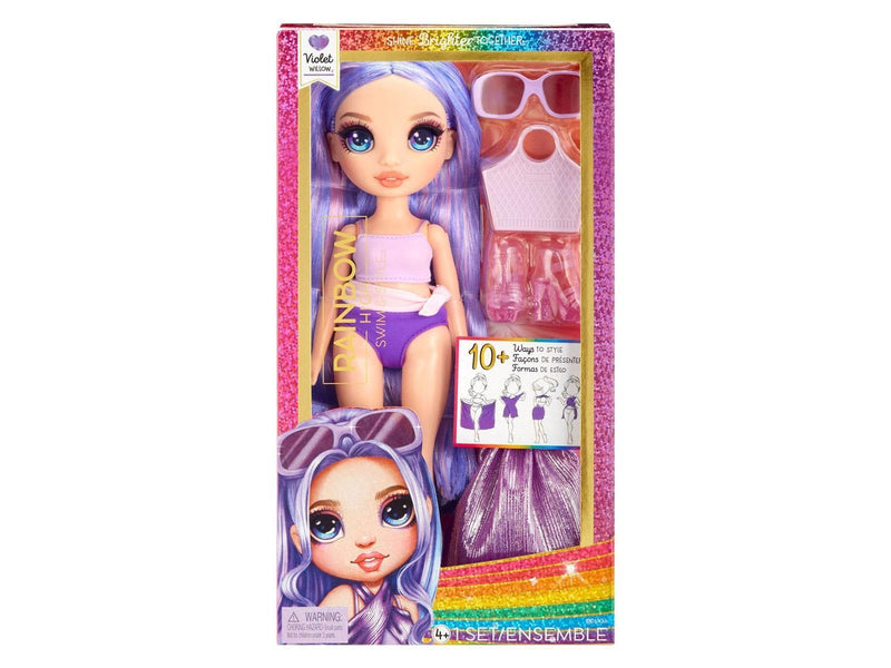 MGA Rainbow High Swim & Style Pop - Violet