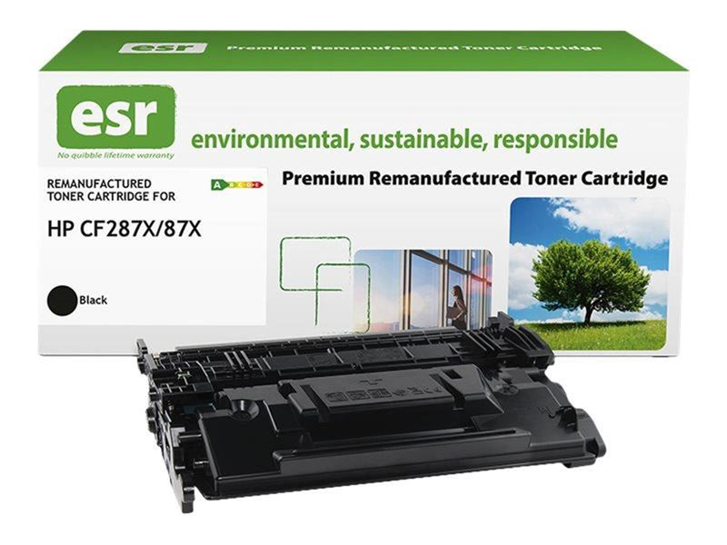 ESR - high capacity - black - compatible - remanufactured - toner cartridge (alternative for: HP 87X) - Tonerpatrone Schwarz