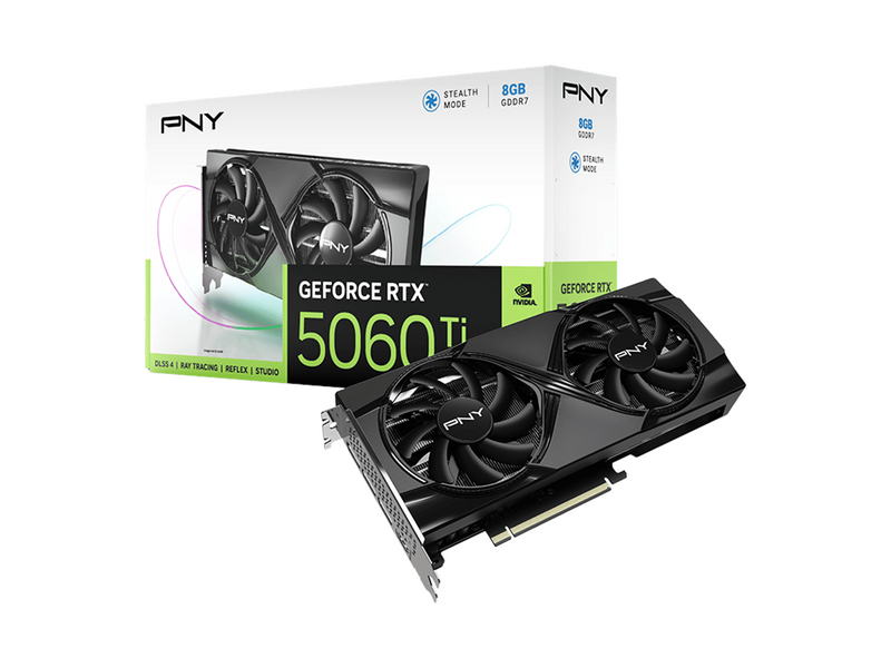 PNY GeForce RTX 5060 Ti Dual Fan - 8GB GDDR7 RAM - Grafikkarte