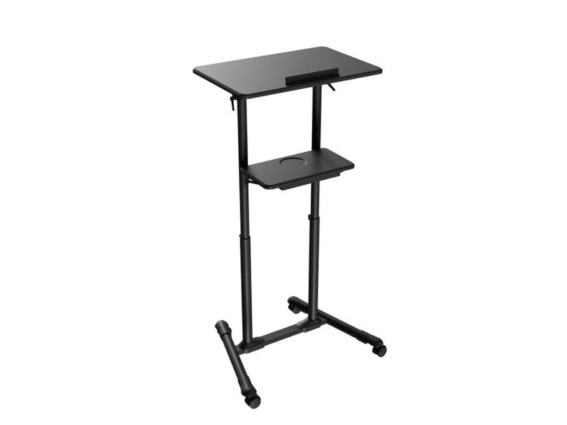 Gembird Mobile lecture desk with caster wheels black