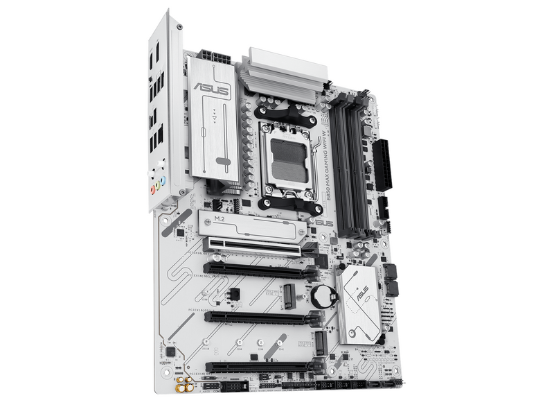 ASUS B850 MAX GAMING WIFI WHITE Mainboard - AMD B850 - AMD AM5 socket - DDR5 RAM - ATX