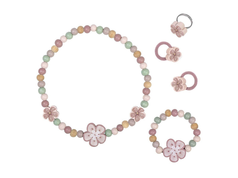 Little Dutch - Wooden Jewelry Set Flowers 4pcs.