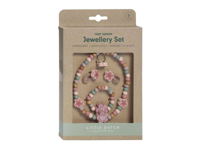 Little Dutch - Wooden Jewelry Set Flowers 4pcs.