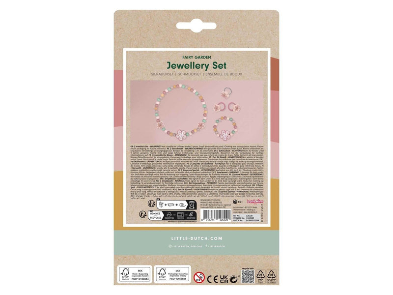 Little Dutch - Wooden Jewelry Set Flowers 4pcs.