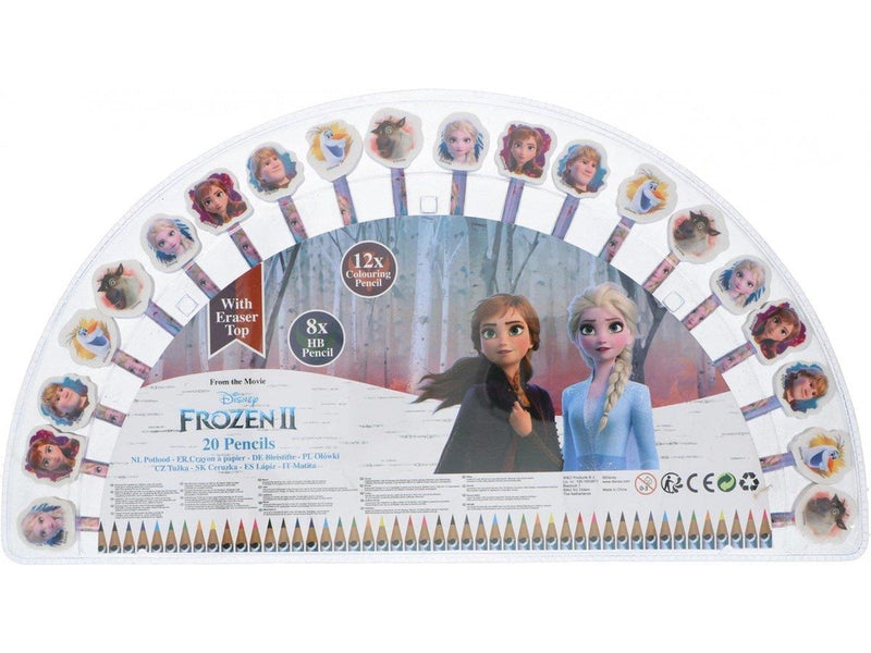 Frozen 20-pack pencils w/eraser toppers