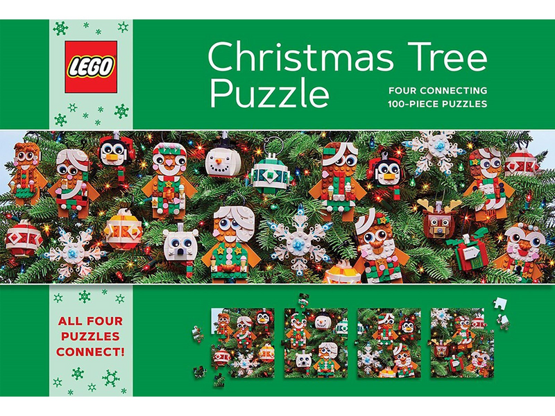 Euromic LEGO® Christmas Tree Puzzle 4 x 100-Piece puzzle
