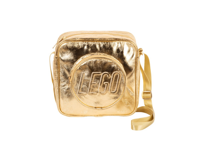 Euromic LEGO®BRICK crossbody GOLD 25x25 cm 8.5 L