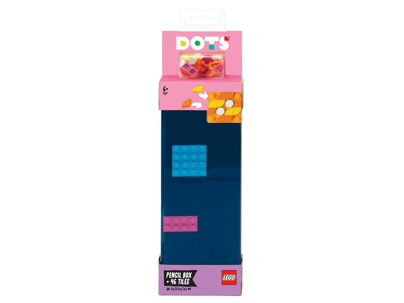 Euromic LEGO® DOTS hard pencil box + 46 colourful tiles
