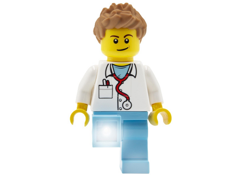 Euromic LEGO® ICONIC torch with LED light MALE DOCTOR 300%