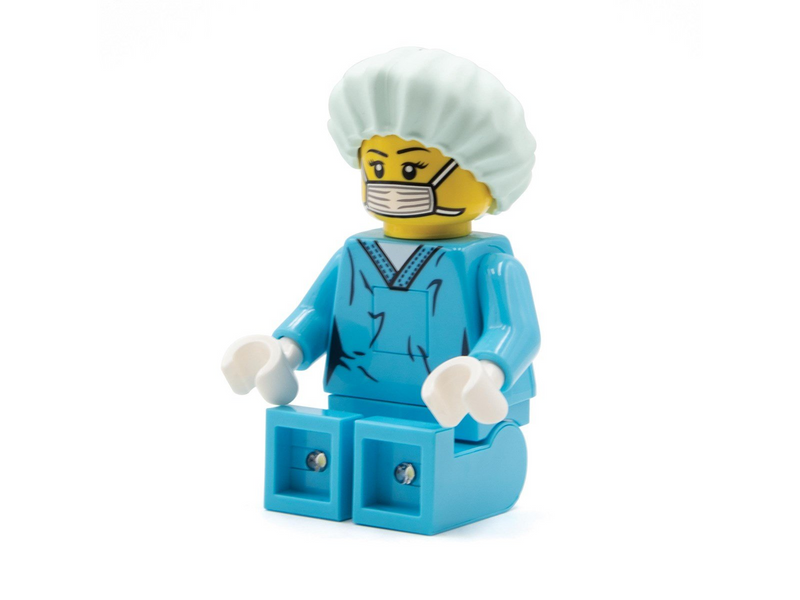 Euromic LEGO® ICONIC torch with LED light NURSE 300%