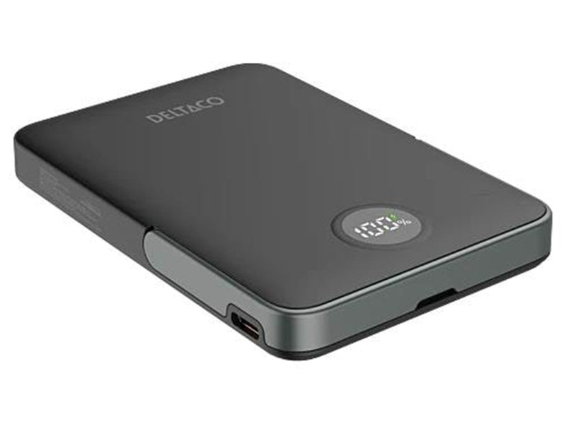 Deltaco Power Bank - 5000 mAh Powerbank (Akku) - schwarz - 5000 mAh