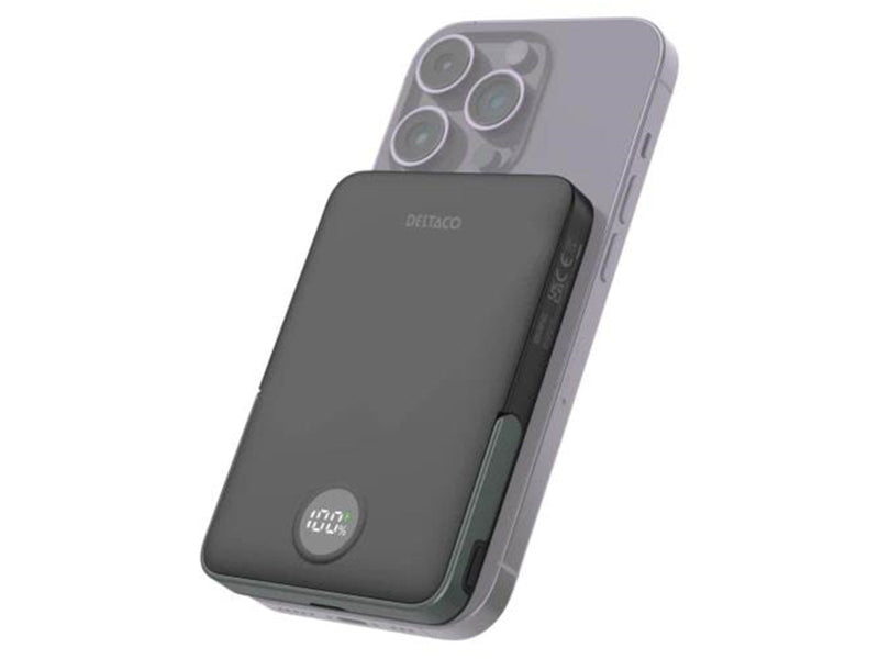 Deltaco Power Bank - 5000 mAh Powerbank (Akku) - schwarz - 5000 mAh