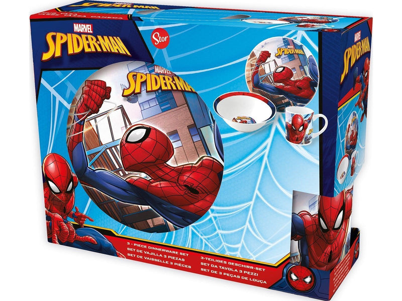 Euromic SPIDERMAN 3-pcs. ceramic dining set -plate/bowl/mug