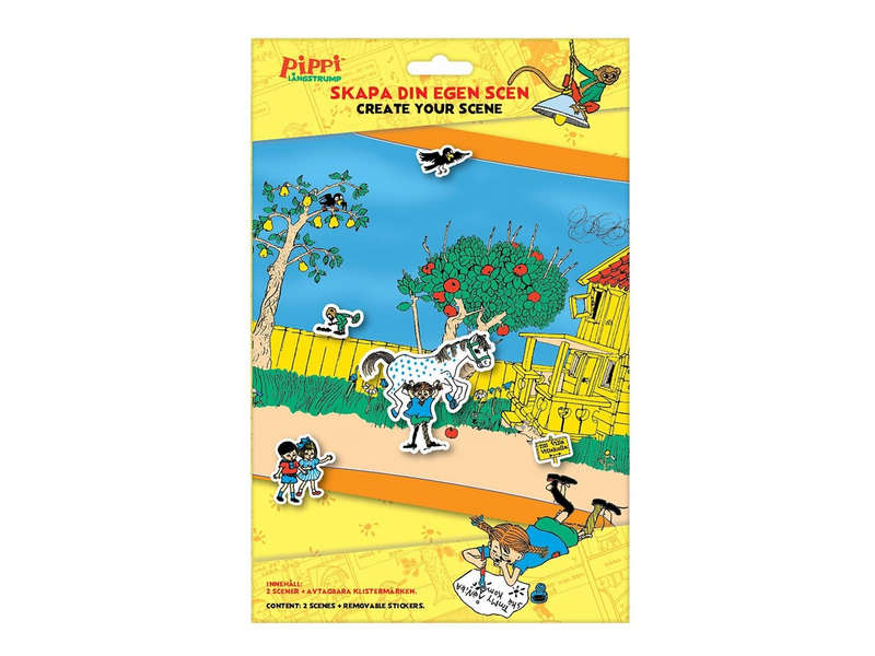 Euromic PIPPI Stickers set Create your scene in paper pack