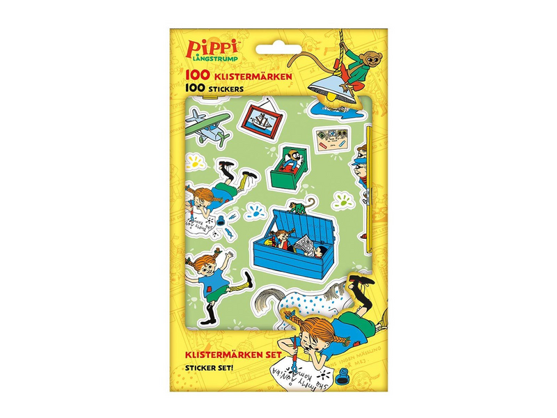 Euromic PIPPI Stickers set w/100 stickers in paper pack