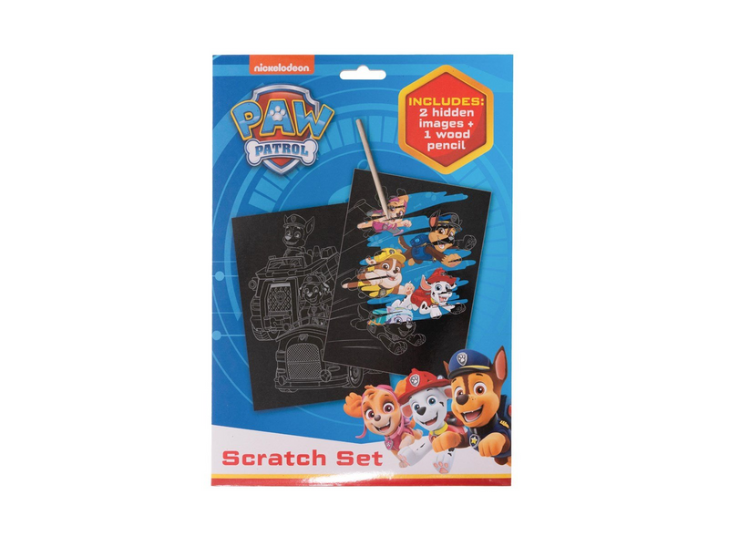 Euromic Scratch set w/wooden pencil paper envelope 19.5 x 28.5 cm