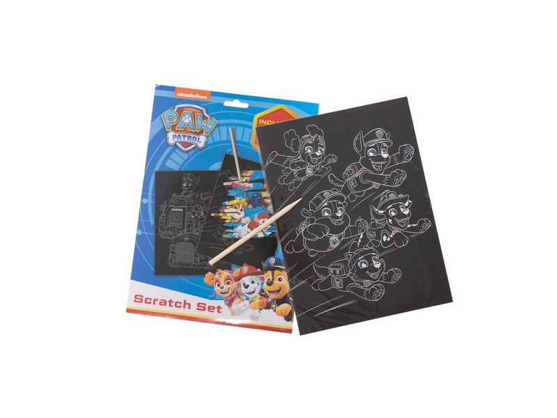 Euromic Scratch set w/wooden pencil paper envelope 19.5 x 28.5 cm