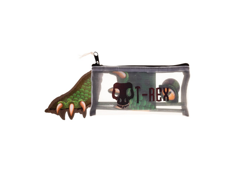 Euromic DINO T-REX Filled mesh pencil pouch w/station