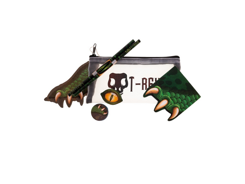 Euromic DINO T-REX Filled mesh pencil pouch w/station