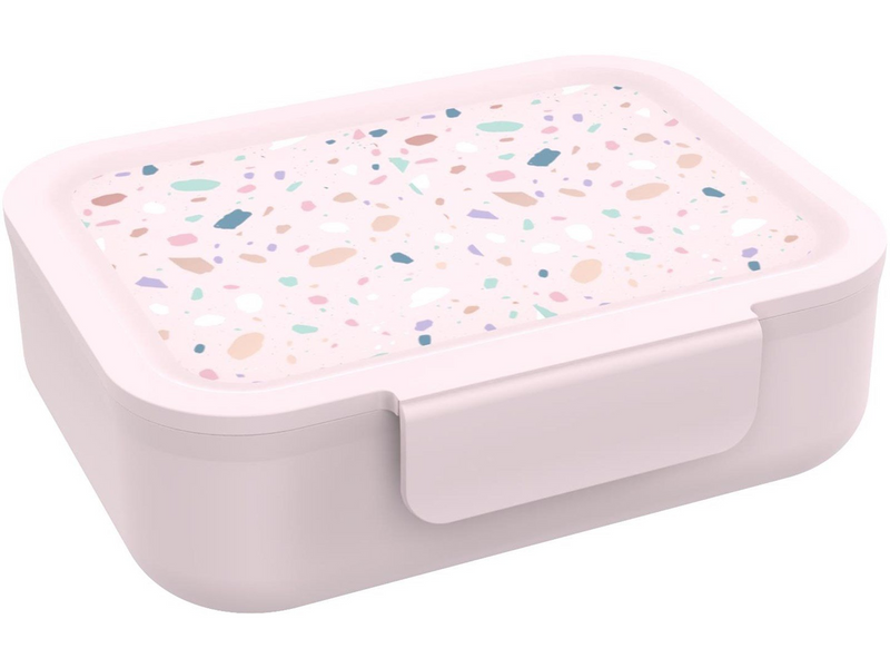 Euromic LUNCH BUDDIES Terrazzo lunch box w/clip & divider