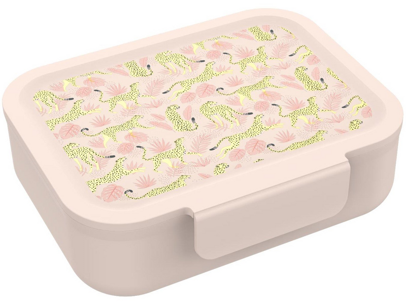 Euromic LUNCH BUDDIES Leopard lunch box w/clip & divider