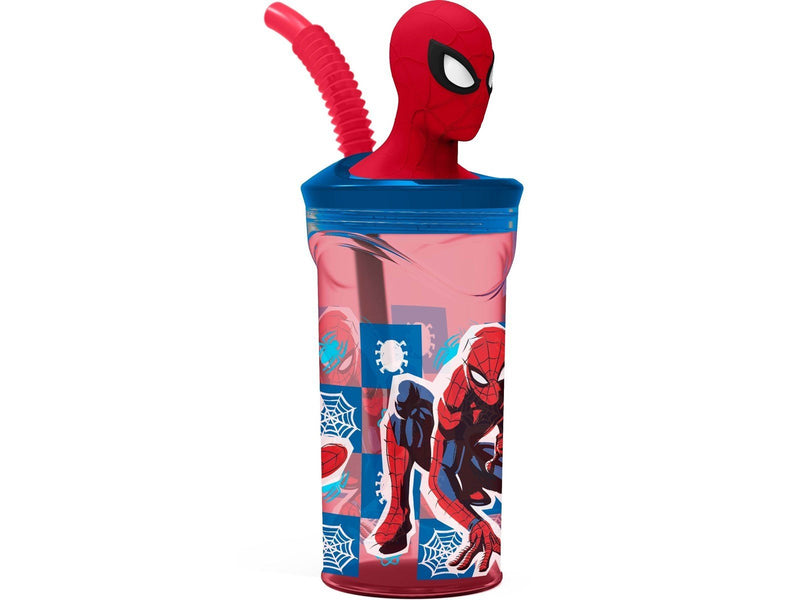 Euromic SPIDERMAN 3D figurine tumbler bottle 360 ml - NEW