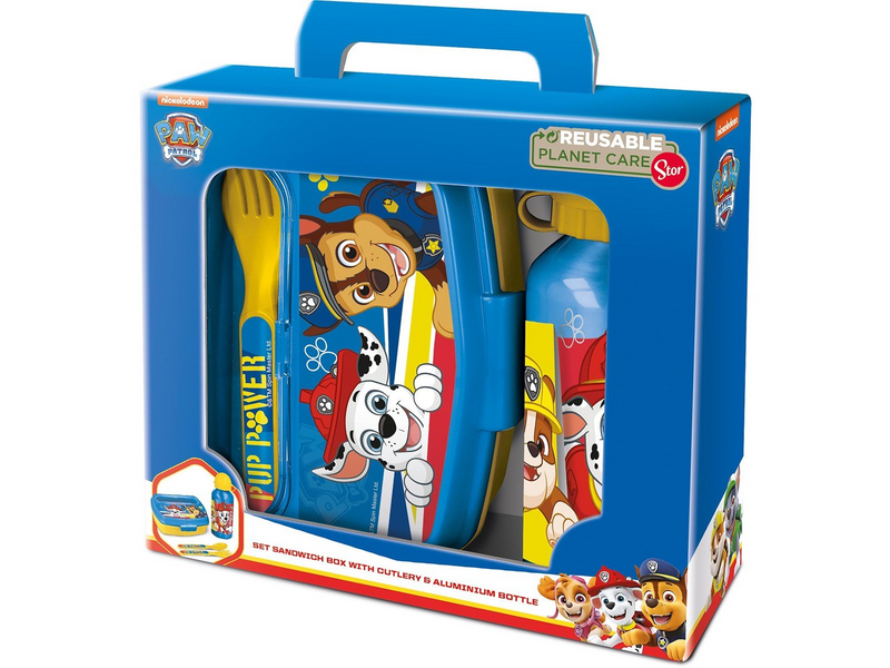 Euromic PAW PATROL 4-pcs. lunch box/alu bottle/spoon+fork